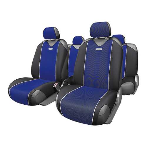 Комплект чехлов-маек Autoprofi Carbon CRB-802 BL в Лукойл