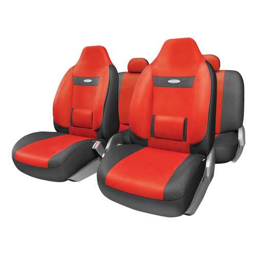Комплект чехлов на сиденья Autoprofi Comfort COM-1105H BK/RD (M) в Лукойл