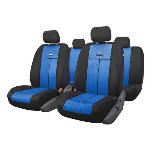 Комплект чехлов на сиденья Autoprofi TT-902M BK/BL в Лукойл
