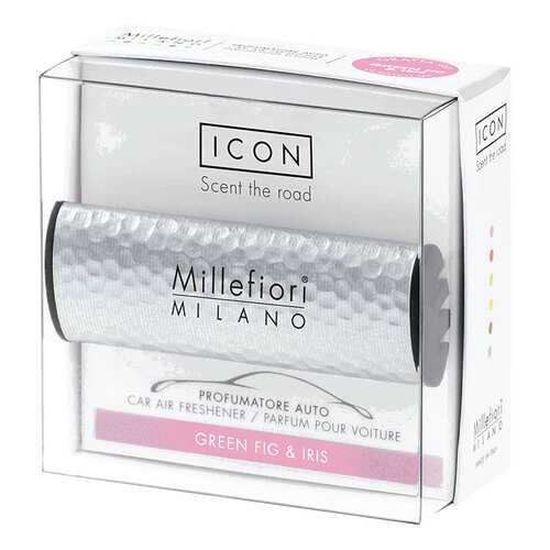 Ароматизатор автомобильный Millefiori Milano ICON Тени металла Зеленый инжир и ирис в Лукойл