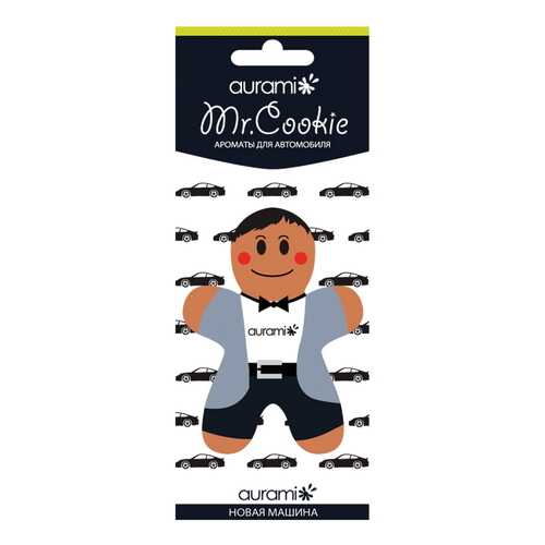 Ароматизатор пропитанный подвесной пластинка Mr. Coockie Новая машина AURAMI CK-205 в Лукойл