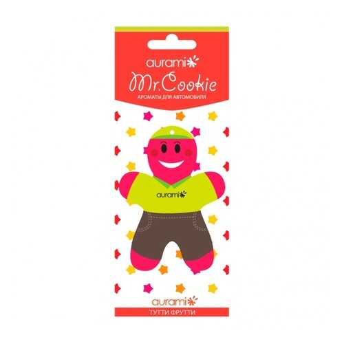 Ароматизатор пропитанный подвесной пластинка Mr. Coockie тутти фрутти AURAMI CK-207 в Лукойл