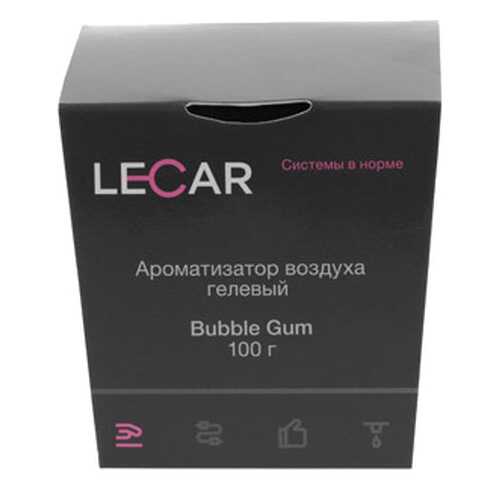 Ароматизатор возздуха LECAR гелевый Bubble Gum 100 гр. (баночка) LECAR000172412 в Лукойл