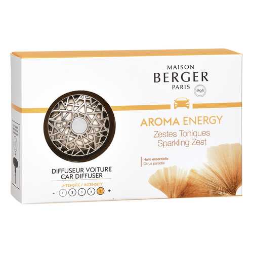 Автомобильный ароматизатор-клипса Maison Berger, арома энергия в Лукойл