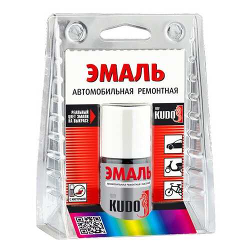 Эмаль автомобильная с кисточкой «белый 201» KUDO ,15 г в Лукойл