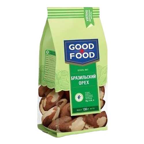 Бразильский орех сушеный Good Food 130 г в Лукойл