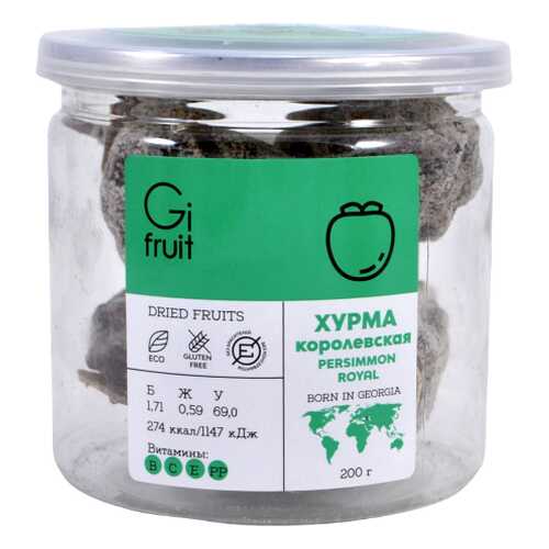 Хурма Королевская сушеная GIFRUIT, 200г в Лукойл