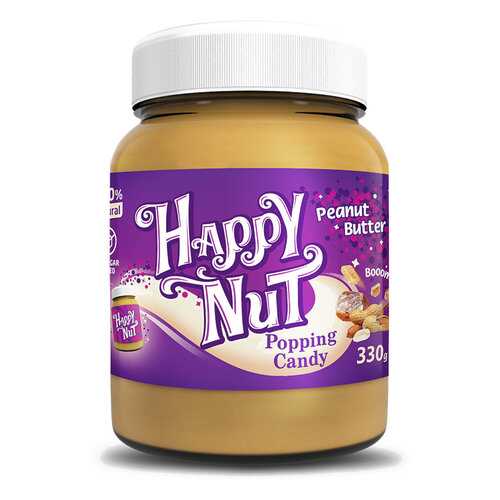 Арахисовая паста HAPPY NUT со взрывной карамелью 330 г в Лукойл