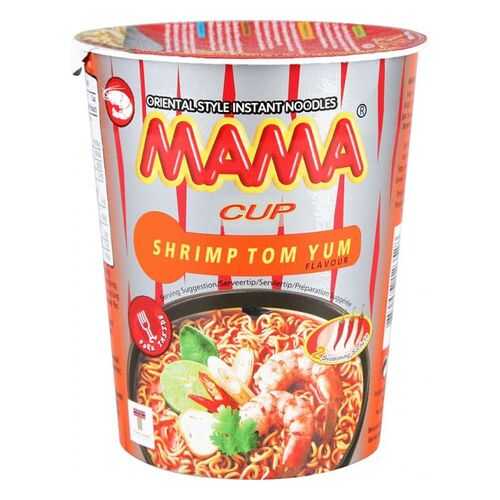 Лапша быстрого приготовления тайская Mama со вкусом супа том ям 70 г в Лукойл