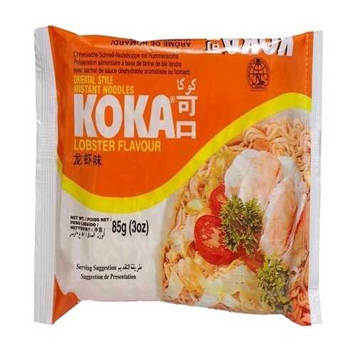 Лапша сингапурская Koka со вкусом лобстера в пакете 85 г в Лукойл