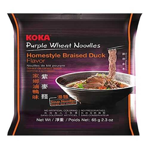 Лапша сингапурская Koka со вкусом утки в пакете 85 г в Лукойл