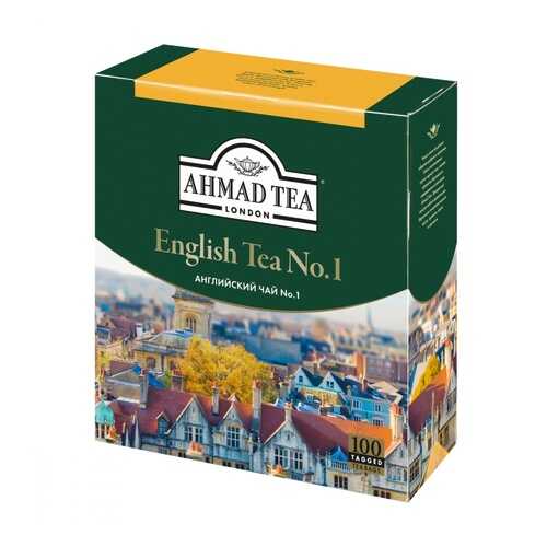 Чай Ahmad English Tea №1, черный с бергамотом, 100 пакетиков в Лукойл