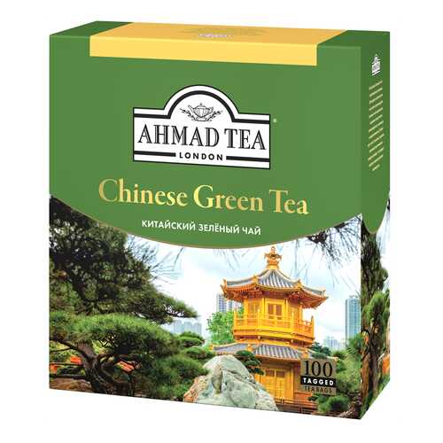 Чай Ahmad Tea «Китайский», зелёный, листовой, 100х1,8г в Лукойл