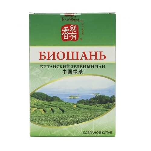 Чай БиоШань China Green Tea, зеленый листовой, 80 гр в Лукойл