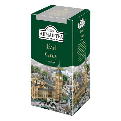 Чай черный Ahmad Tea earl grey со вкусом и ароматом бергамота 25 пакетиков в Лукойл
