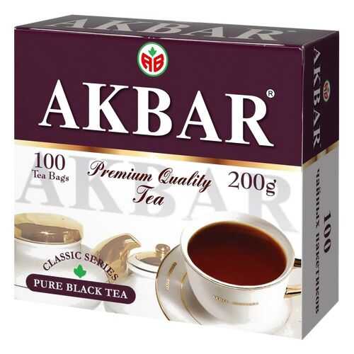 Чай черный Akbar цейлонский классический 100 пакетиков в Лукойл
