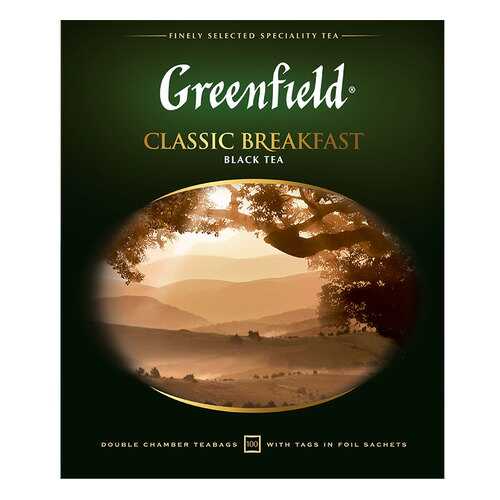 Чай черный Greenfield Classic Breakfast 100 пакетиков в Лукойл