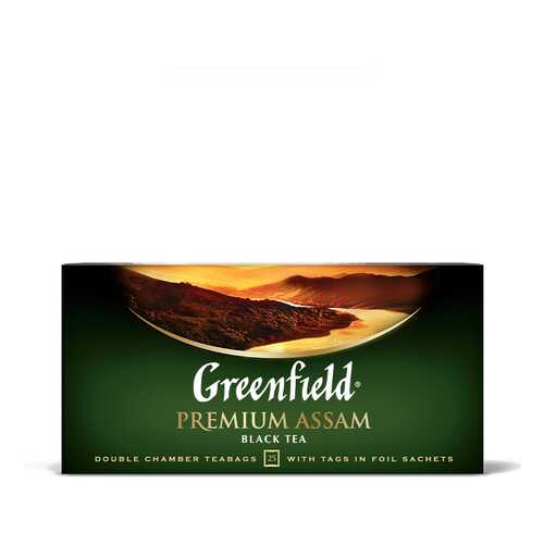Чай черный Greenfield Premium Assam 25 пакетиков в Лукойл