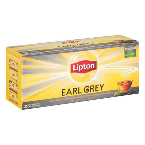Чай черный Lipton earl grey 25 пакетиков в Лукойл