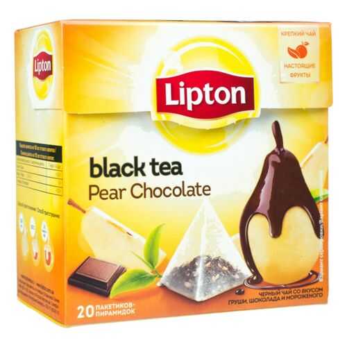 Чай черный Lipton pear chocolate 20 пакетиков в Лукойл