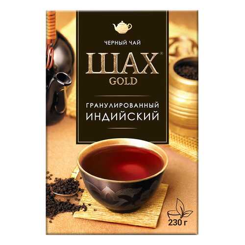 Чай черный листовой гранулированный Шах Gold Индийский 230 г в Лукойл
