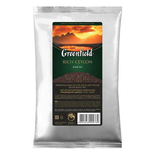 Чай черный листовой Greenfield Rich Ceylon 250 г в Лукойл