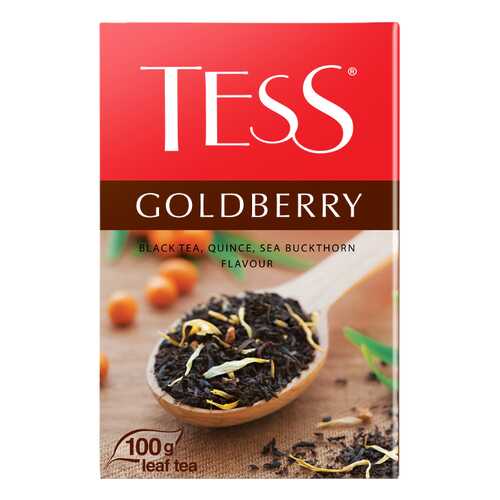 Чай черный листовой Tess Goldberry 100 г в Лукойл