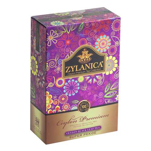 Чай черный листовой Zylanica batik design super pekoe 100 г в Лукойл