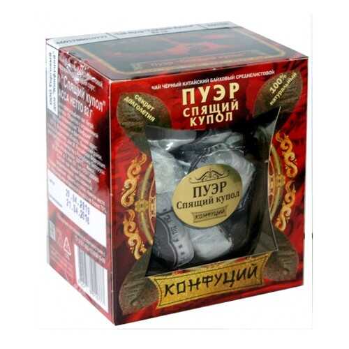 Чай черный прессованный Конфуций pu-er спящий купол 82 г в Лукойл