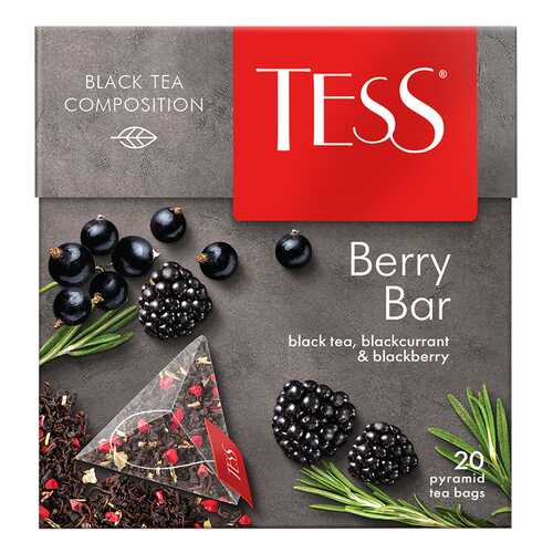 Чай черный Tess Berry Bar 20 пакетиков в Лукойл