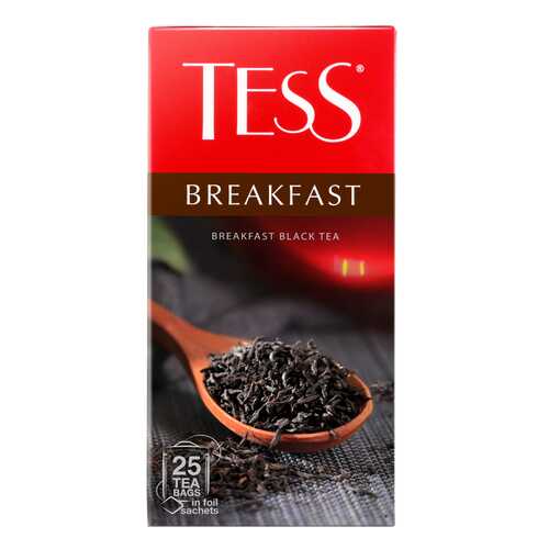 Чай черный Tess Breakfast 25 пакетиков в Лукойл