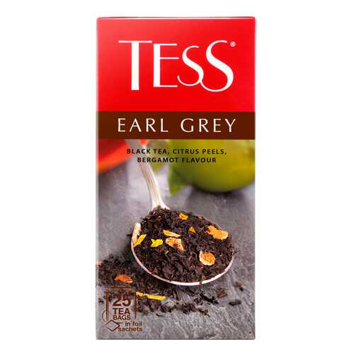 Чай черный Tess Earl Gray 25 пакетиков в Лукойл