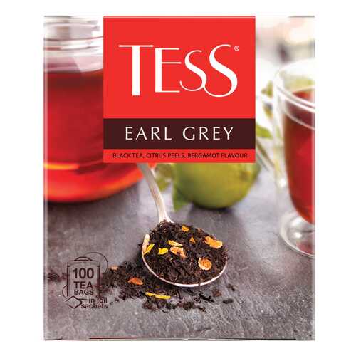 Чай черный Tess Earl Grey 100 пакетиков в Лукойл