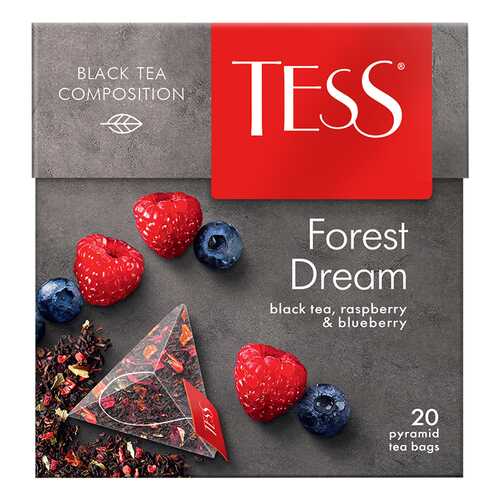 Чай черный в пирамидках Tess Forest Dream 20 пакетиков в Лукойл
