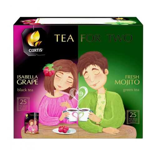 Чай Curtis Tea for two ассорти 50 пакетиков в Лукойл