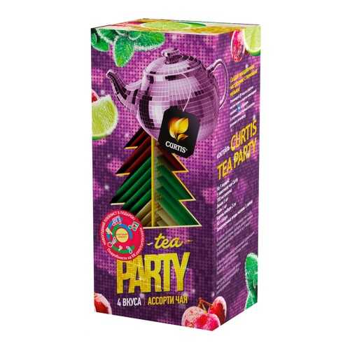 Чай Curtis Tea Party ассорти 32 сашетов в Лукойл