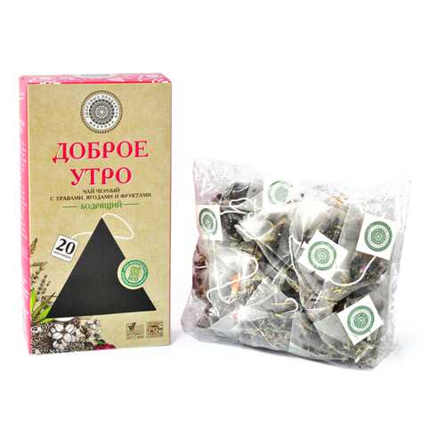 Чай Фабрика Здоровых Продуктов доброе утро бодрящий 20 пак x 1.7 г в Лукойл