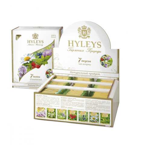 Чай Hyleys Гармония природы | 7 Вкусов, ассорти, 100 пакетиков по 1,5 гр в Лукойл