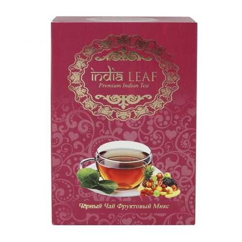 Чай India leaf С манго, черный среднелистовой с добавками, 100 гр в Лукойл