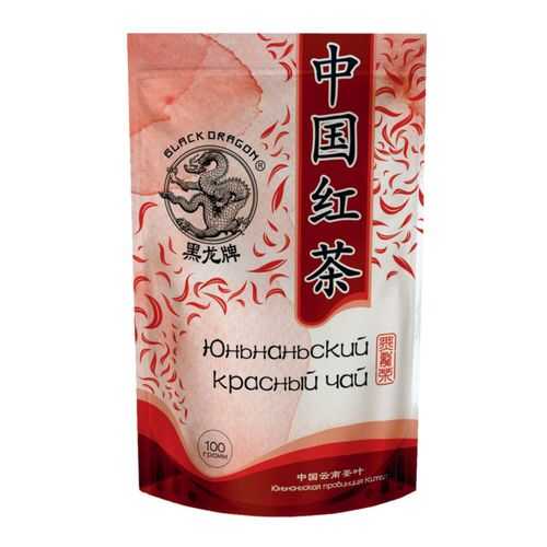 Чай красный Black Dragon юньнаньский 100 г в Лукойл