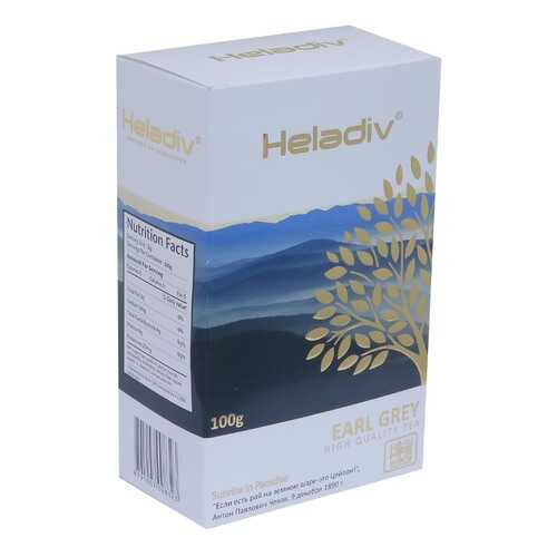 Чай листовой черный Heladiv earl grey 100 г в Лукойл