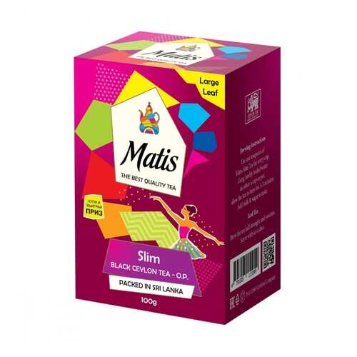 Чай Matis Slim черный с добавками 100 г в Лукойл