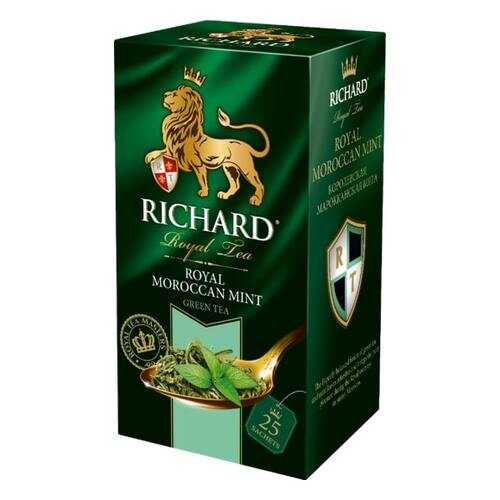Чай Richard Royal Morrocan Mint зеленый с марроканской мятой 25 пакетиков в Лукойл