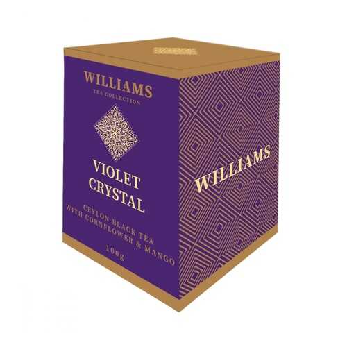 Чай Williams Violet Crystal черный с лепестками василька и кусочками манго 100 г в Лукойл