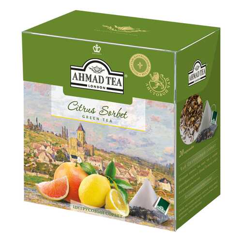 Чай зеленый Ahmad Tea citrus sorbet 20 пакетиков в Лукойл