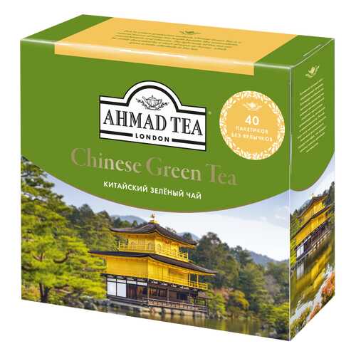 Чай зеленый Ahmad Tea китайский 40 пакетиков в Лукойл