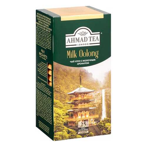 Чай зеленый Ahmad Tea milk oolong 25 пакетиков в Лукойл