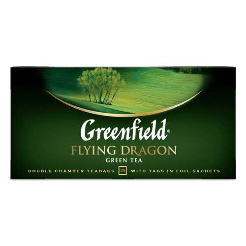 Чай зеленый Greenfield Flying Dragon 25 пакетиков в Лукойл