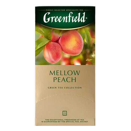 Чай зеленый Greenfield Peach Mellow 25 пакетиков в Лукойл