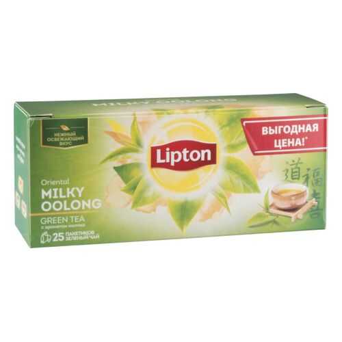 Чай зеленый Lipton milky oolong 25 пакетиков в Лукойл